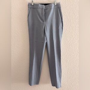 Zara Dusty Blue Tailored Ankle Trousers | Tapered Leg Elastic Waist